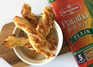 Ham & Cheese Garlic Butter Twist With Spring Home Paratha