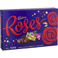 cad choc roses box 450gm