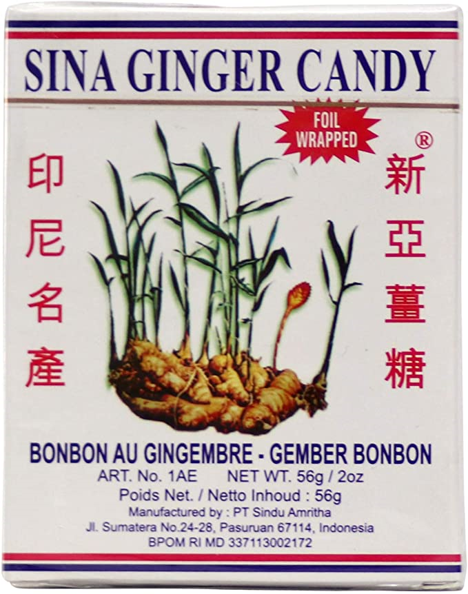 sina ginger candy white 25x56g