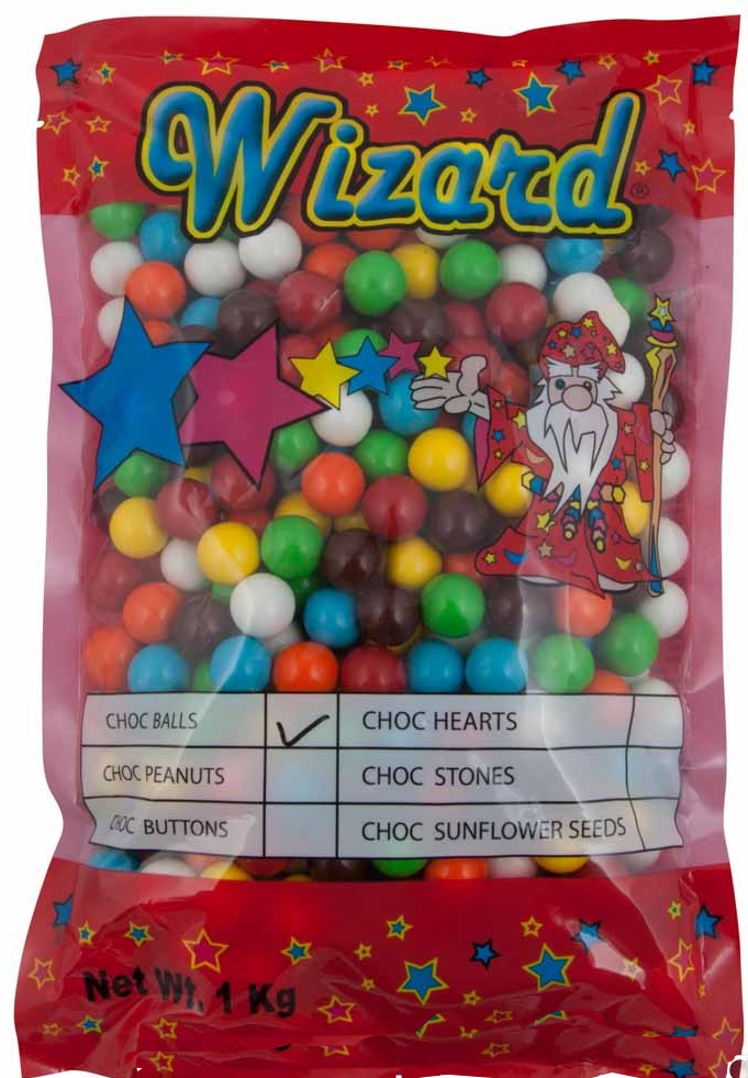 wizard choc balls asst 1kg