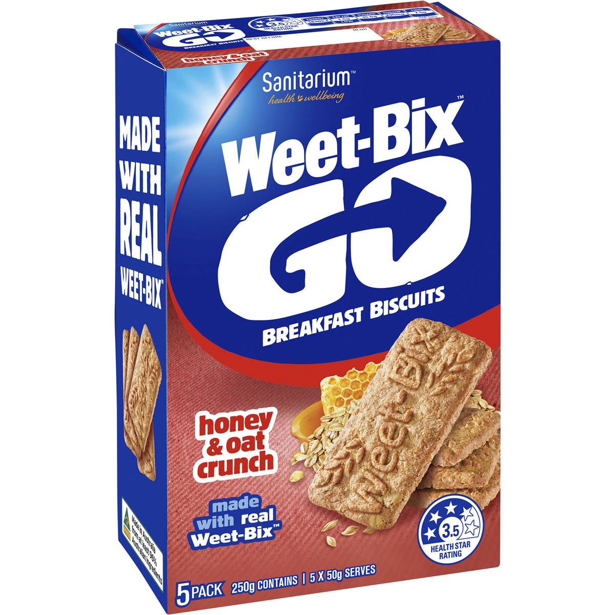weetbix go honey&oat 250g
