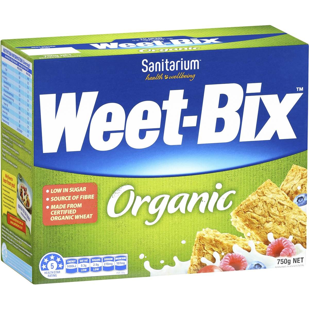 weetbix organic 750g