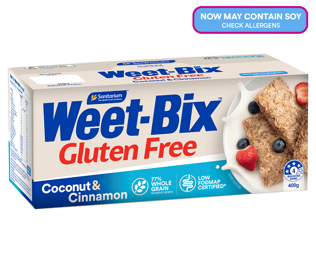 weetbix g/f coco/cinnamon 400g