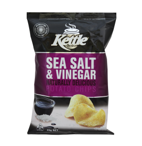 kettle chips sea salt/vine 45g