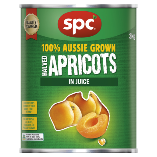 spc apricot halves*juice* 410g
