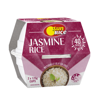 sunrice m/v jasmine cup 2x125g