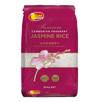 sunrice jasmine rice cambo 20kg