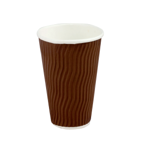 capri cup c/wave wrap brn 12oz 25