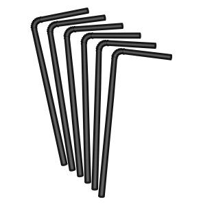 c/away straw flexi black 500s
