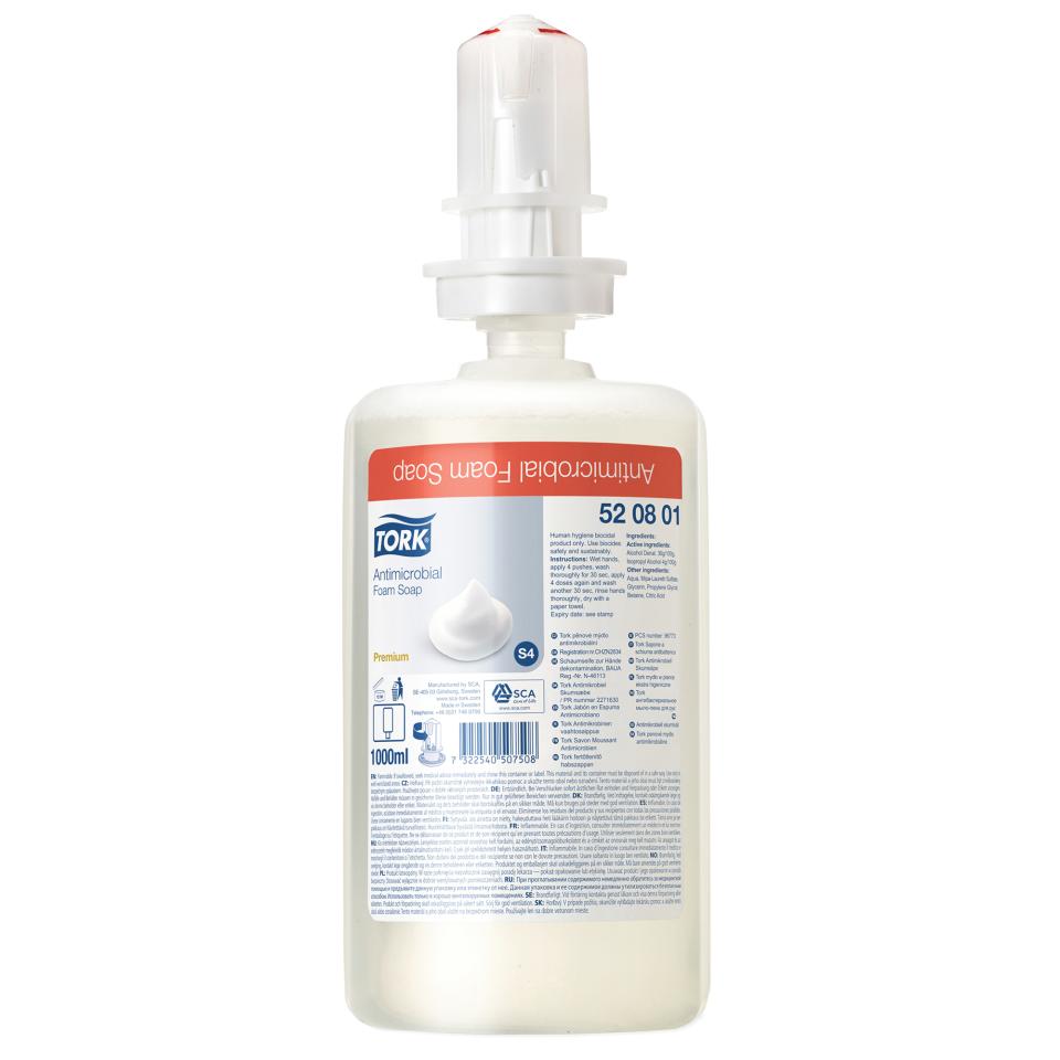 tork a/m foam soap 520801 6x1l