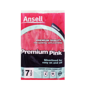 ansell gloves pink s/line #7.5