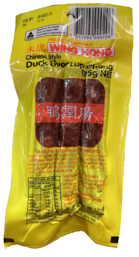 w/hong duck liver l/chong 175g