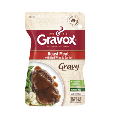 gravox liq grav meat red wine&garlic 165g