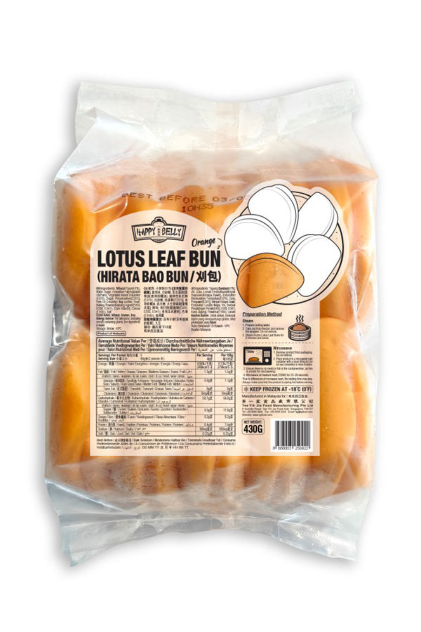 h/b lotus leaf bun hirata*orange*10x43g