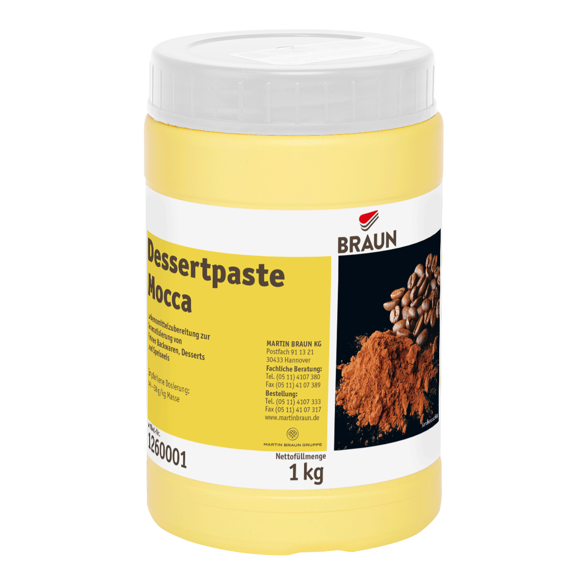 braun dessert paste mocca 1kg *bb 31/08/26*